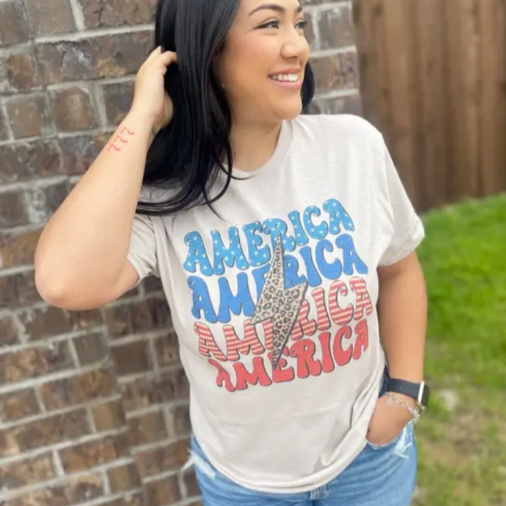 America Bolt Tee